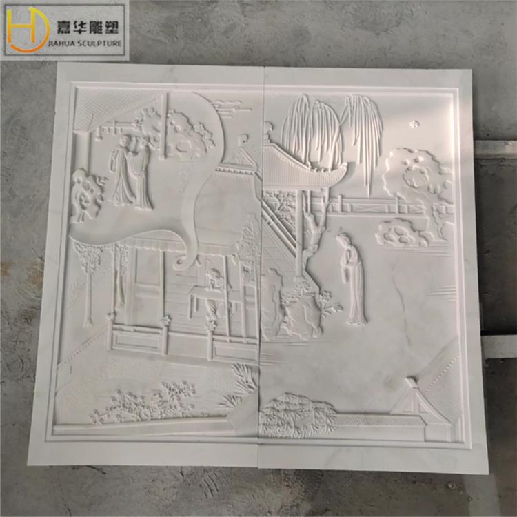 天然石材大理石花岗岩石刻浮雕汉白玉文化墙人物石雕浮雕雕刻装饰