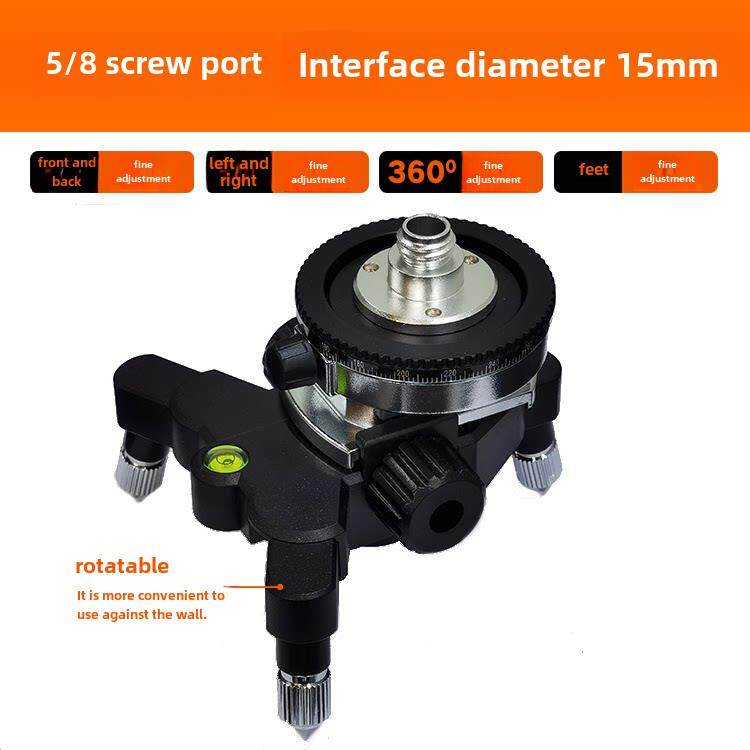 激光水平仪三尺寸壁挂式仪器适配器扩展支架，适用于水平仪小框架