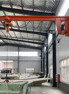 墙壁式悬臂吊起重机壁挂式旋转遥控固定式电动摇臂1吨墙壁吊