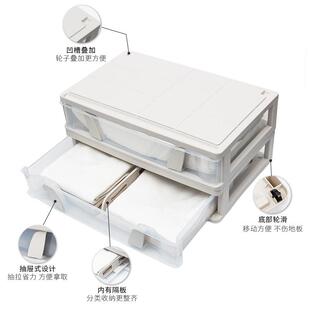 床下收纳箱万向轮扁平床底收纳箱抽屉式衣服被子整理箱床下收纳箱