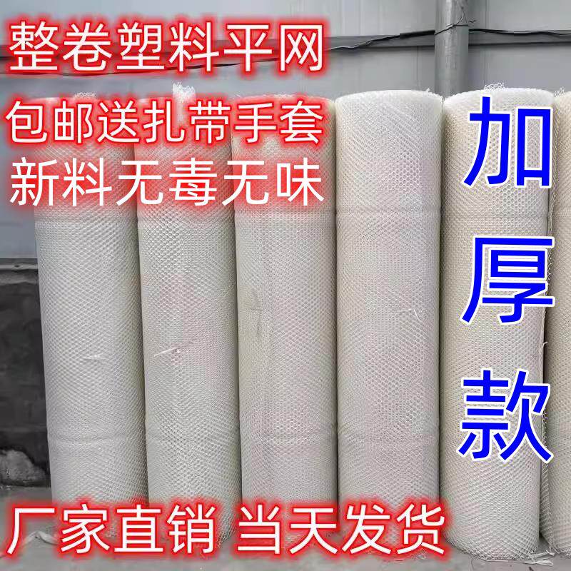 整卷塑料平网养殖网烟台防护网封窗网脚垫网鸡鸭鹅围栏网育雏网