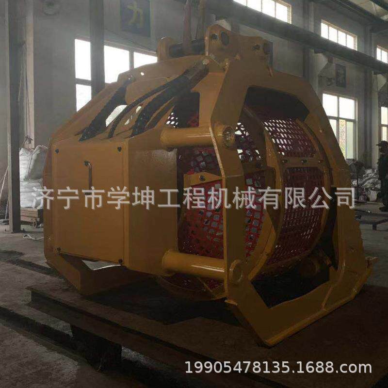 20吨旋转筛网斗滚筒筛分斗挖机分拣属具