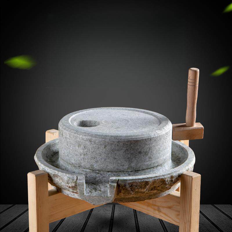 小石磨青石捣碎研磨器石臼磨盘磨石石磨豆浆机天然石磨调料磨面粉