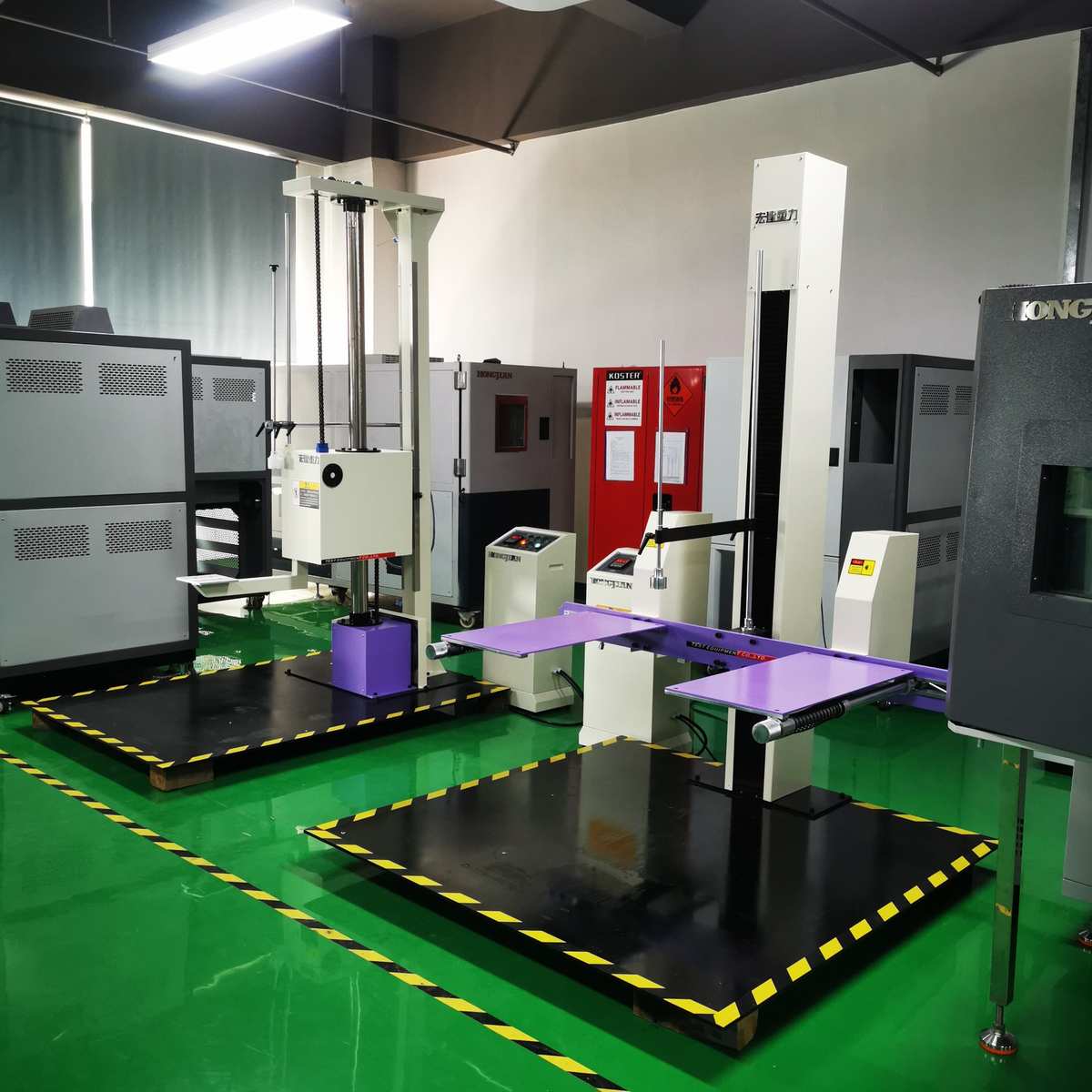 批发单臂跌落机 包装箱棱角面自由落体跌落试验台产品硬度测试机