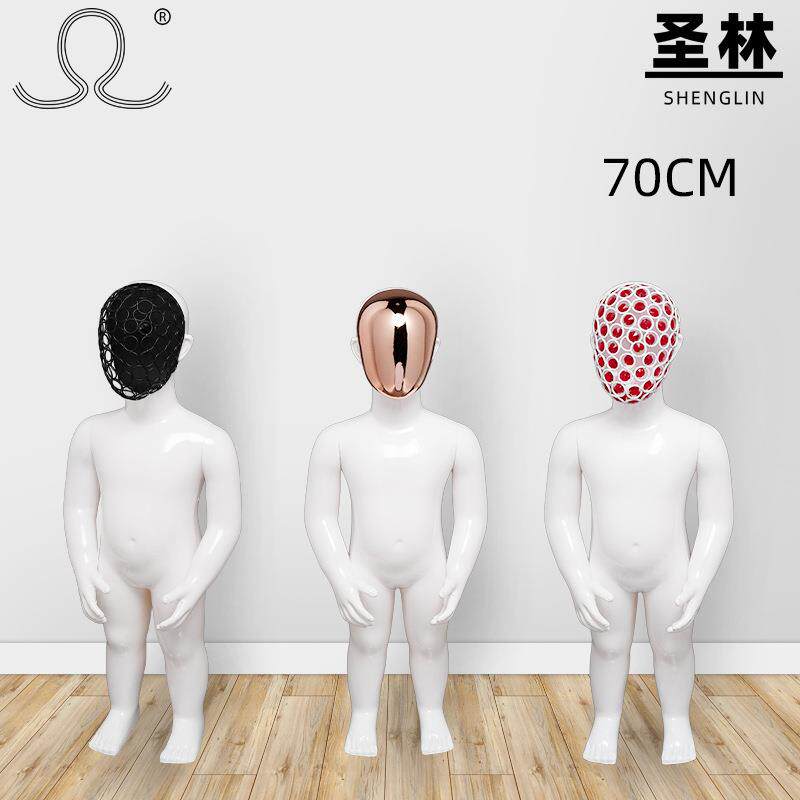 服装店模特道具儿童男女全身童装小孩橱窗亮白模特架假人模型拍摄