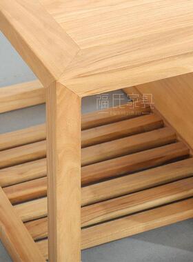 新FS447中式发实沙榆木发组合实沙木木罗汉床现代简约客厅家具沙