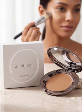 Zephoco Deep Brown Soft Focus Concealer Foundation Cream - F