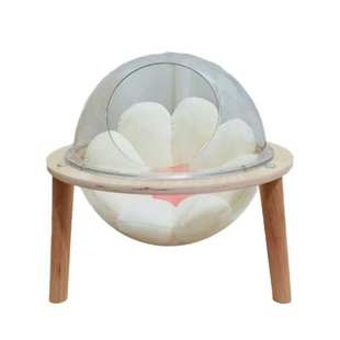 太空舱猫窝球体透明封闭式 亚克力塑料宠物窝 猫咪躲避窝四季