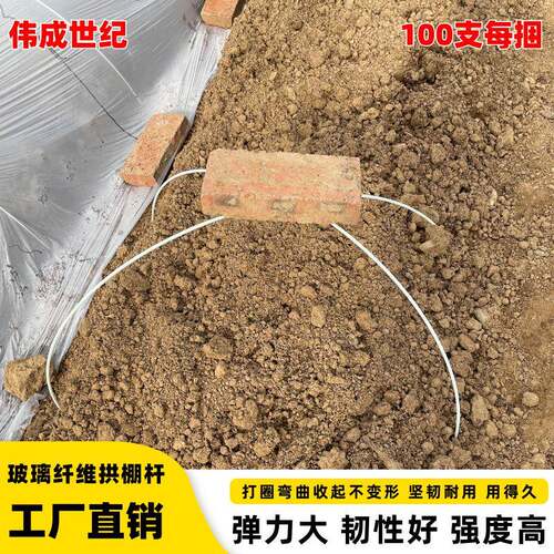 菜棚WCSJLN玻纤农货用拱竿骨实心玻璃纤架维现棒拱棚支架