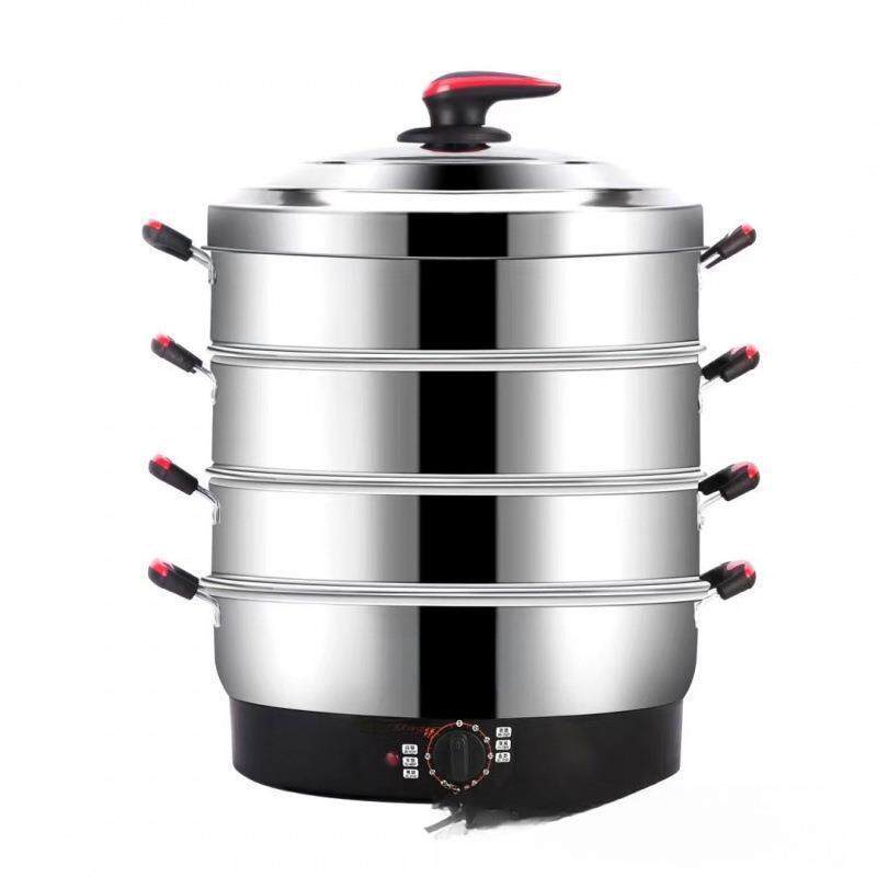 蒸笼电蒸锅大容量特大号五层高档电蒸锅扣肉电蒸笼家用全自动多层