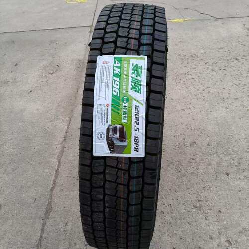 豪顺轮胎12R22.5-18PR花纹AK196 驱动花纹 耐磨 载重 省油