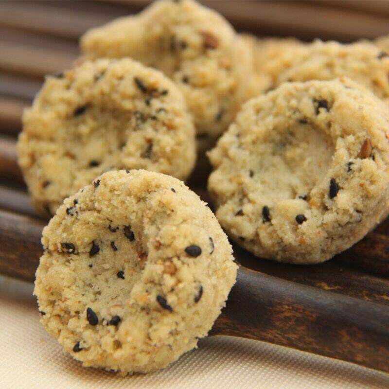 杭州特色芝麻一口酥桃酥500g传统糕点休闲美食小吃整盒