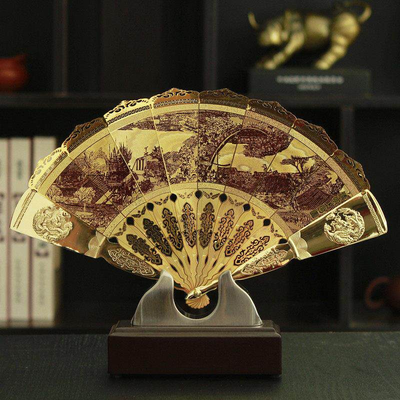 中国特色洋人礼品,中国风格洋人礼品,商务习俗摆件,清明河,金