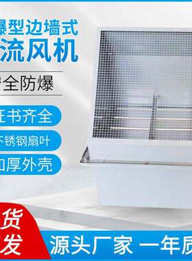 WEXD边墙式轴流风机大风量低噪音工业风机防爆排风扇厂家直供