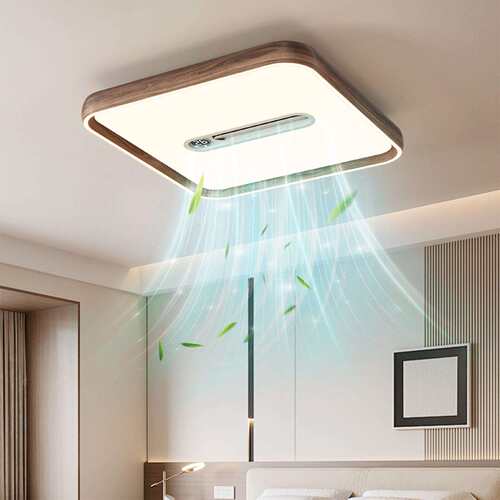 隐形风扇灯现代简约大气2025新款家用无叶电扇一体客厅吸顶灯115L