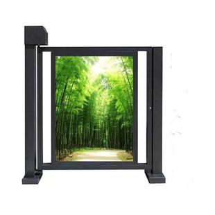 广告门小区人行通道闸自动门禁系统人脸识别一体机电动栅栏门小门