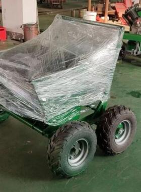 四轮手推式草坪充砂机 人工草坪铺沙车 轻便移动灵活