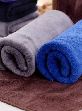 超细纤维白色毛巾抹布加厚30X70吸水不掉毛厨房清洁家政保洁专用