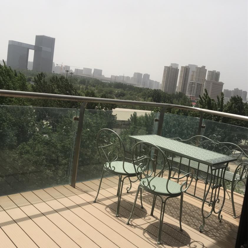 长桌休闲露天阳台花园庭院咖啡厅奶茶店室内铁艺桌椅组合三件套件