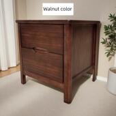 迷你胡桃 卧室抽屉床头柜狭窄 实木床头柜简单 现代中国风完整
