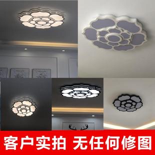 2024年大客厅led花型吸顶灯简约现代莲花灯荷花灯家用餐厅禅意风