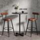 吧台椅北欧岛台高脚凳家用靠背现代简约咖啡店酒吧椅高脚椅高吧凳