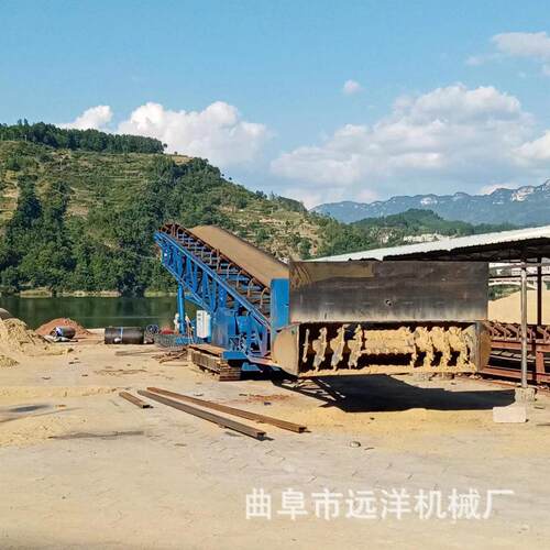 煤炭渣堆取料扒料机移动式扒BWL料装车机沙土块装车输送机移石动
