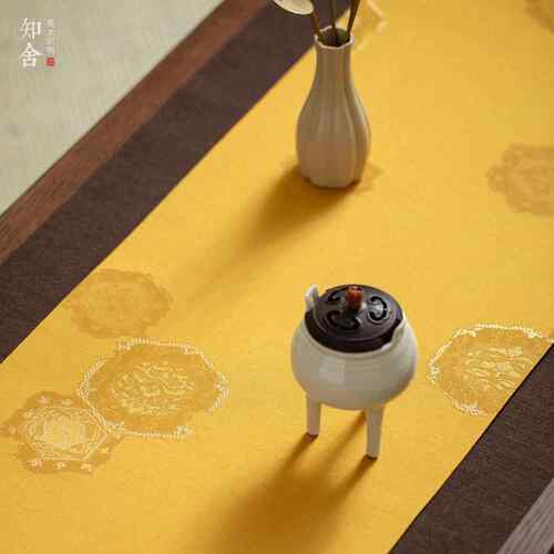 知唐舍织AL693716锦茶席套组六边花茶席中式复古防水茶布艺桌旗桌