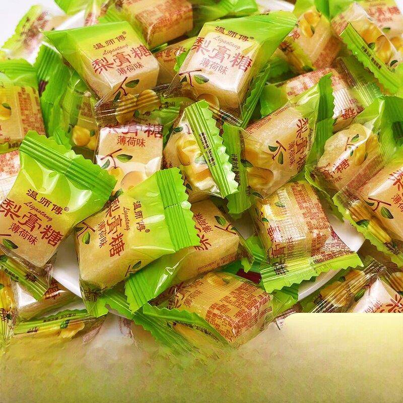 正宗百草秋梨膏糖纯手工四川零食薄荷糖清凉糖老式砂质糖果梨高糖