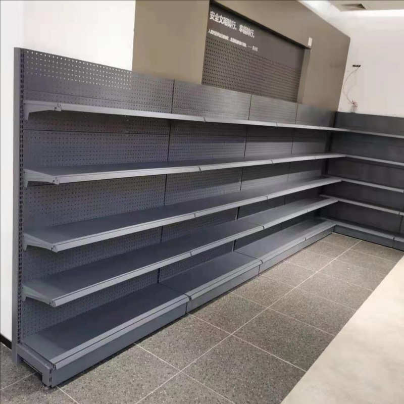 新款店展示架挂钩板灯箱利超市货架护栏洞洞加厚中型3便宜单双面