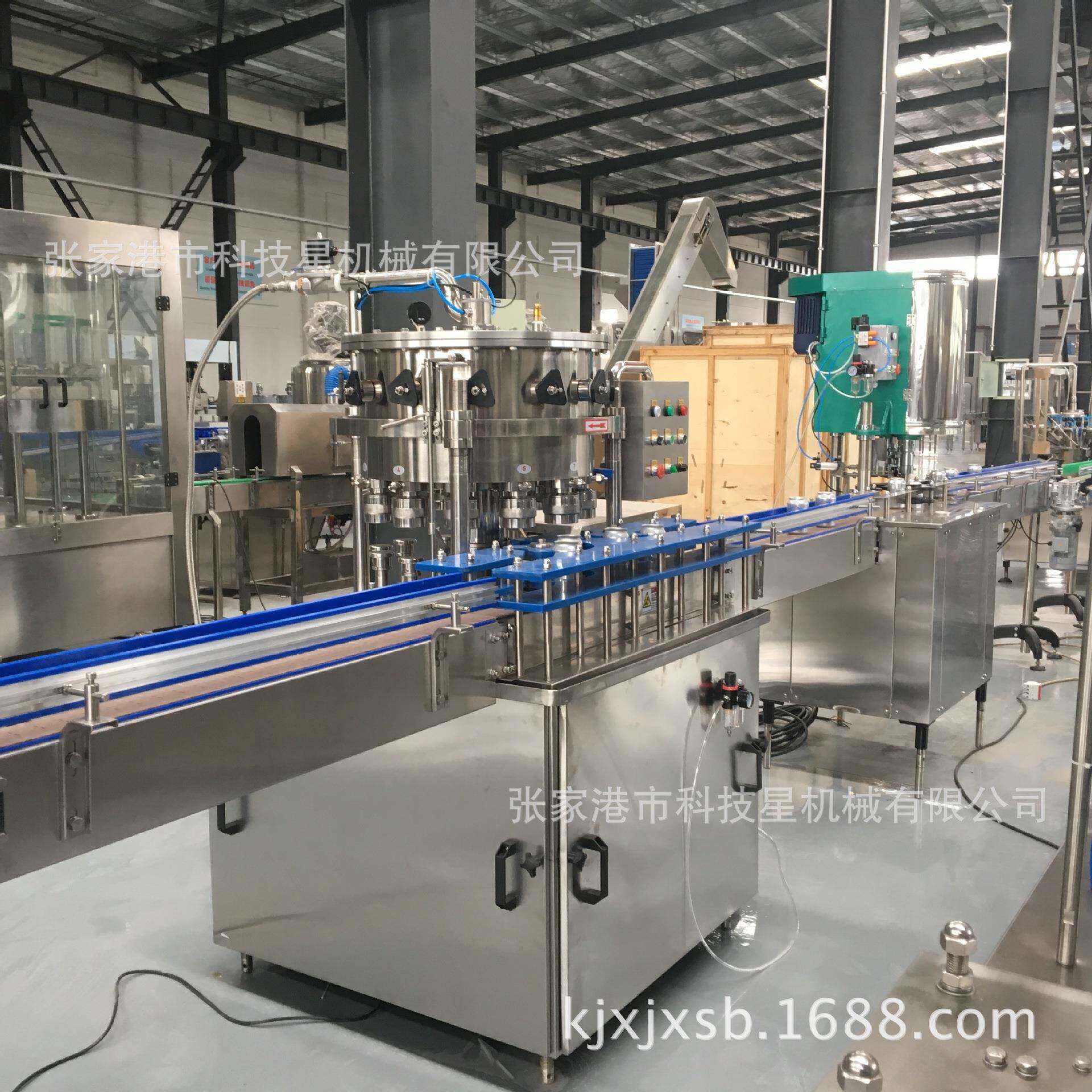 厂家直销含气饮料等压灌装线全自动液体灌装机啤酒灌装机