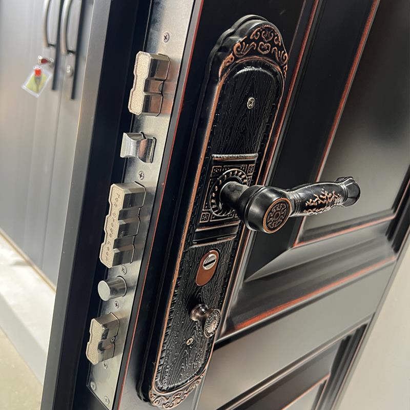 真铜甲级防盗门安全防撬入户进户门钢质子母智能保温家用防晒大门