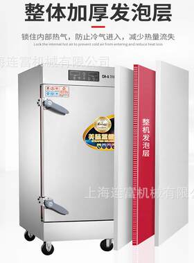 上CHA12度电2脑版蒸饭柜 时间温自ZJT动显示1盘24盘48盘海蒸饭箱