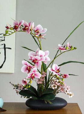2025新款仿真花手感蝴蝶兰盆景盆栽花艺插花桌面装饰花艺摆件婚庆