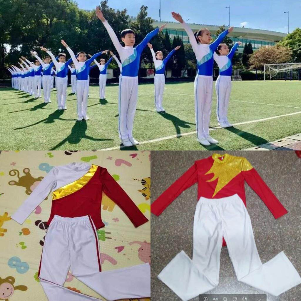 小学生广播体操服装中学生运动会比赛服儿童团广播体操表演服