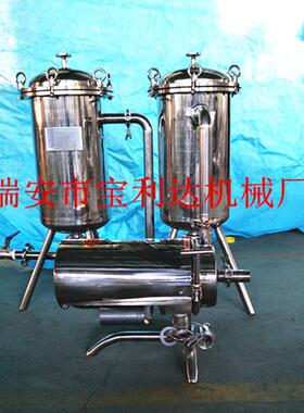 不锈钢双联过滤器3吨双联配饮料泵5吨双联配饮料泵过滤器