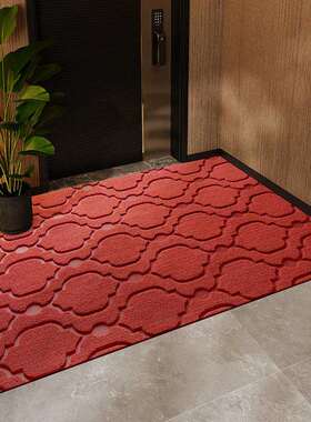 高灯笼纹墨端别家墅红色地垫入门垫店铺口大门加厚户外户防滑垫用