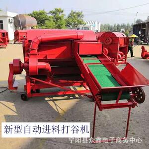 内蒙古家用拖拉机带动打绿豆的机子四清分离黄豆脱粒机后输出带