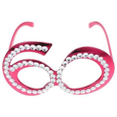 60th Birthday Glasses Digital Photo Props Golden Sixty