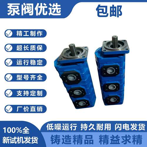 钻机用三联齿轮油泵80/80/63扒渣机 液压帮浦生产厂家 多款规格可