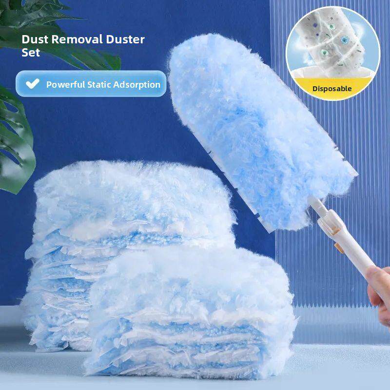 家用一次性静电除尘器扫尘器抹布纤维刷卧室可伸缩鸡毛毯