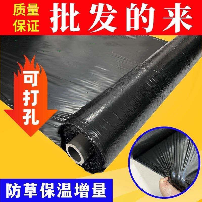 除草黑色地膜农用种植果园蔬菜防草种菜黑地膜果树塑料薄膜加厚