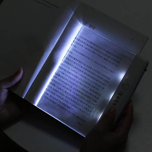 LED平板夜视读书灯看书电池学习阅读灯宿舍柔和护眼带文字夹书灯