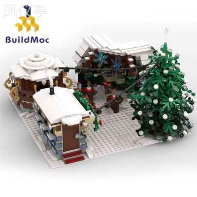 MOC-52465圣诞系列winterarchitecture冬日建筑拼搭玩具积木套装