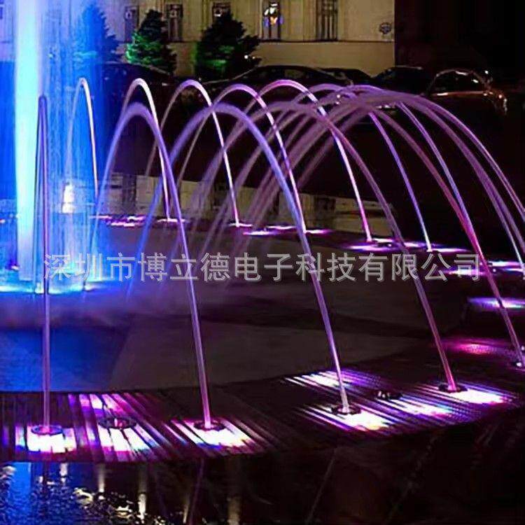 不锈钢波光跳泉互动感应式波光喷泉广场跳泉涌泉全套音乐设备
