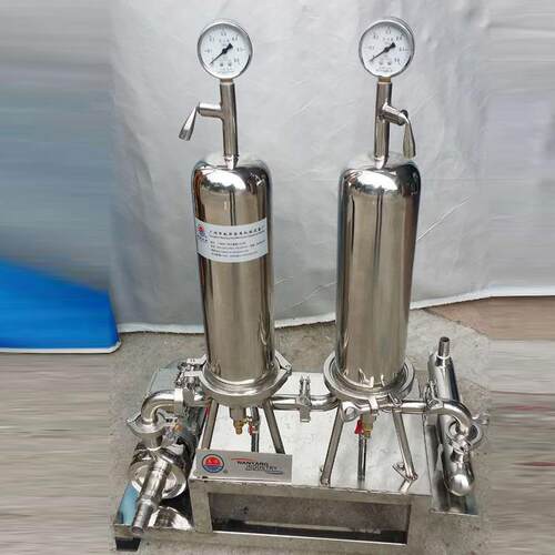 果汁精滤器除菌过滤设备卫生级微孔过滤机不锈钢微孔膜过滤器