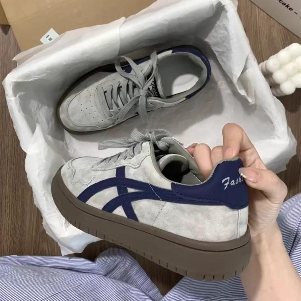 休闲鞋厚底复古百搭增高老爹鞋