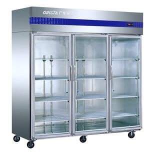 格林斯达E款 商用玻璃门冷藏保鲜冰柜节能 星星SG1.6E3展示柜立式