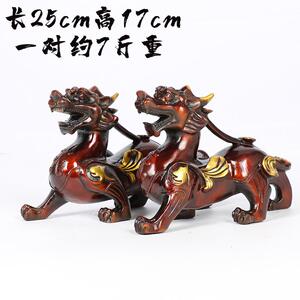 现货供应复古鎏金貔貅 大小号仿古铜貔貅 铜麒麟加工铸造铜工艺品