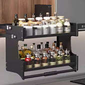 500矮吊柜升降拉篮400窄小尺寸上柜下拉式 升降机550升降调味篮650